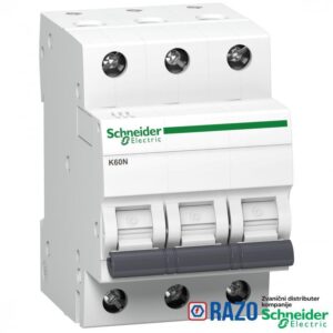 SCHNEIDER C60N PREKIDAČ zašt. (aut.os.); 20A; 3-pol; AC; C - 0433030177