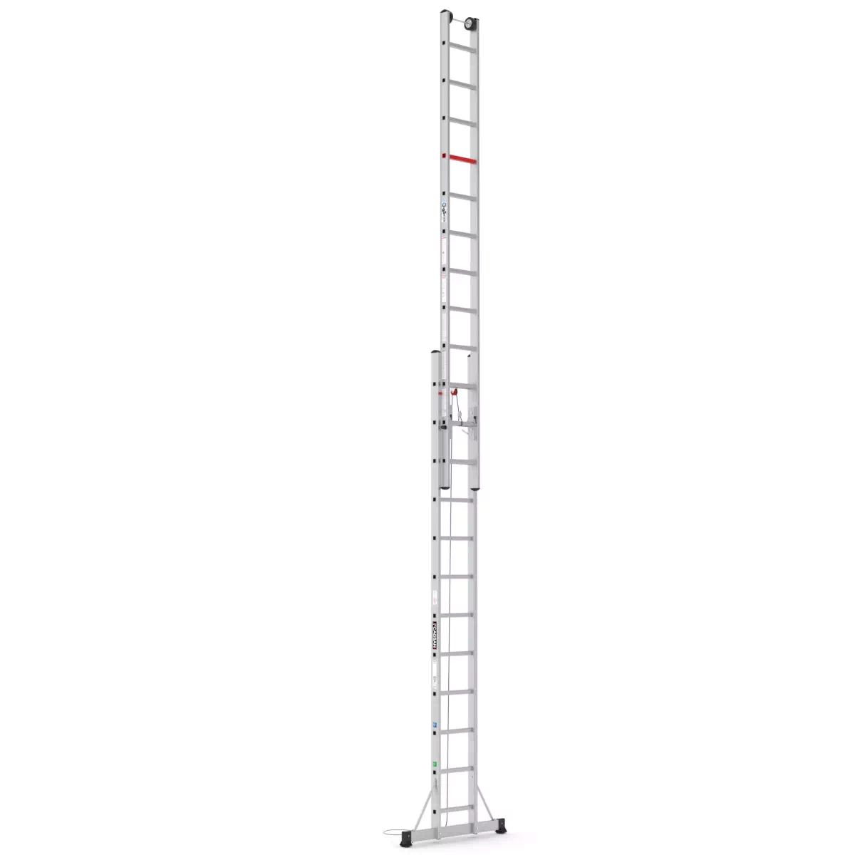 MV Logistic 1078 Ljestve dvodijelne na izvlačenje-uže 12 gazišta