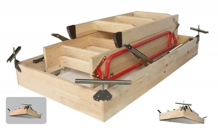 MV Logistic 1281 Ljestve tavanske KRONMAT OLA 60x120/280 cm