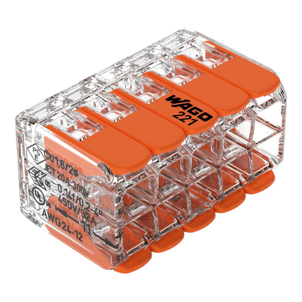 221-420 WAGO 221-420 spojnica za sve vrste vodiča, 10-polna, do 4 mm2