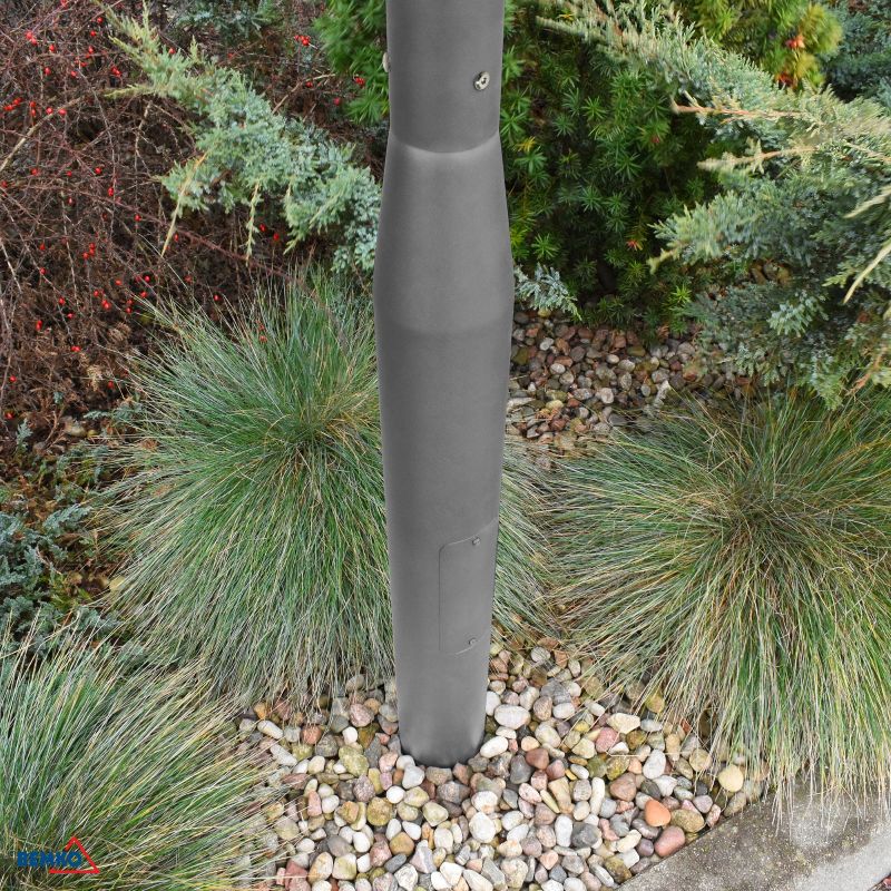 C84-SSO-S3M-160-060-DG BEMKO STUP RASVJETNI SKLOPNI 3M 160X160MM FI 60MM SIVI