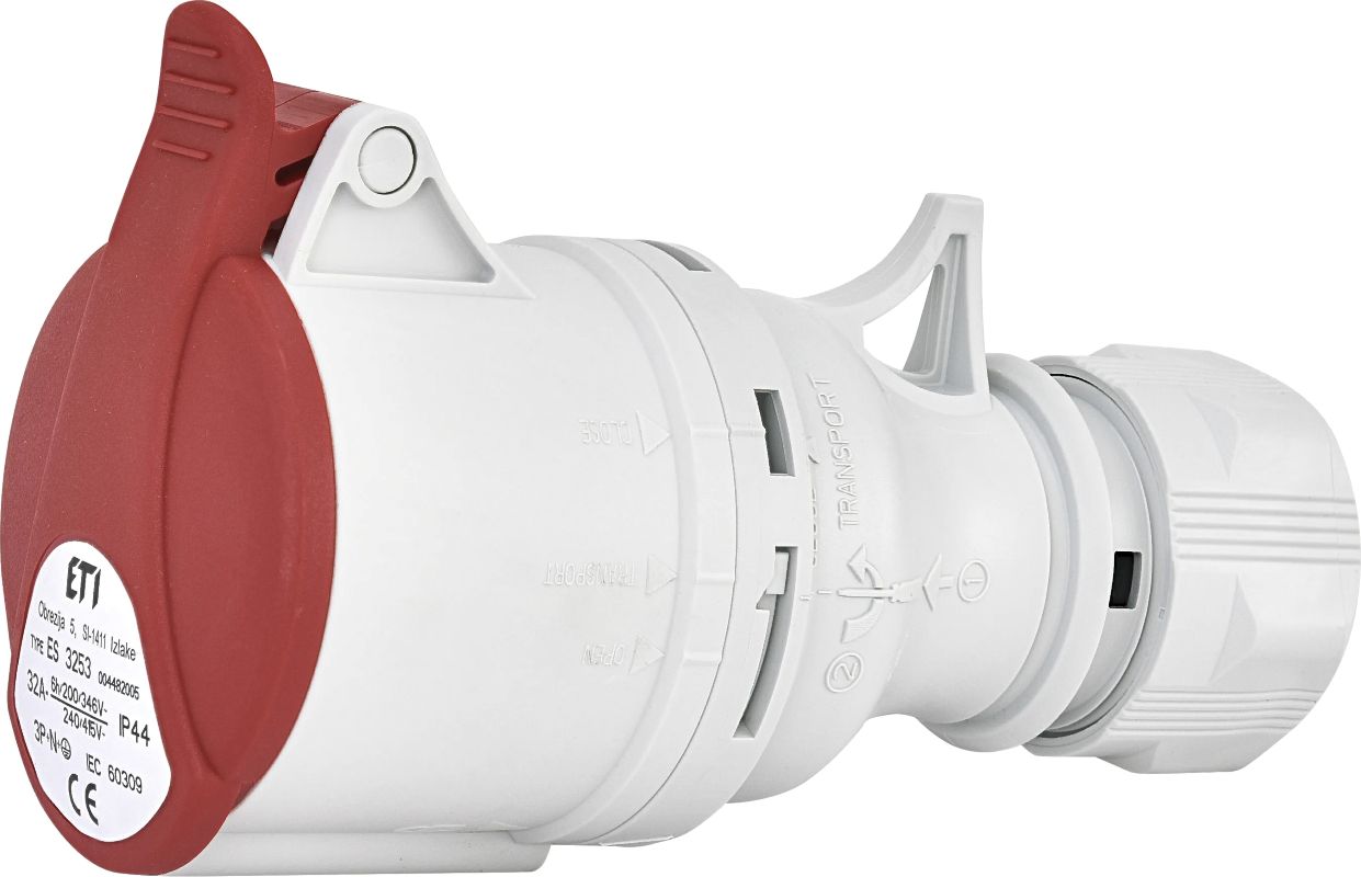 ETI 4482005 ETI industrijska utičnica 32A 3+N+PE ES 3253 400V IP44