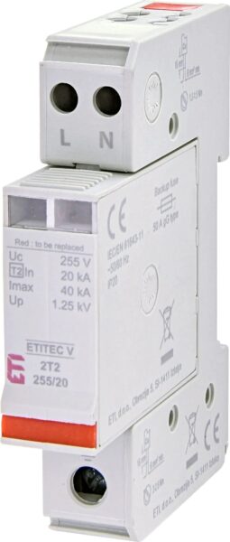 ETI 2442940 ETI odvodnik prenapona V 2T2 255/20 2+0