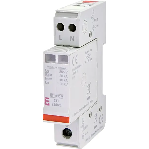 ETI 2442940 ETI odvodnik prenapona V 2T2 255/20 2+0