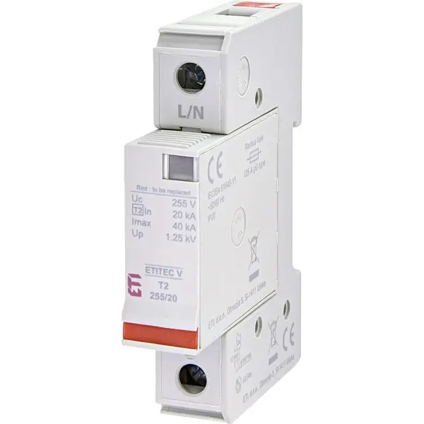 ETI 2442952 ETI odvodnik prenapona V T2 255/20 1+0
