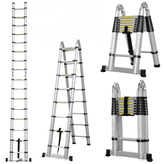 MV Logistic 1239 Ljestve TELESKOPSKE dvodijelne 2x5 gazišta
